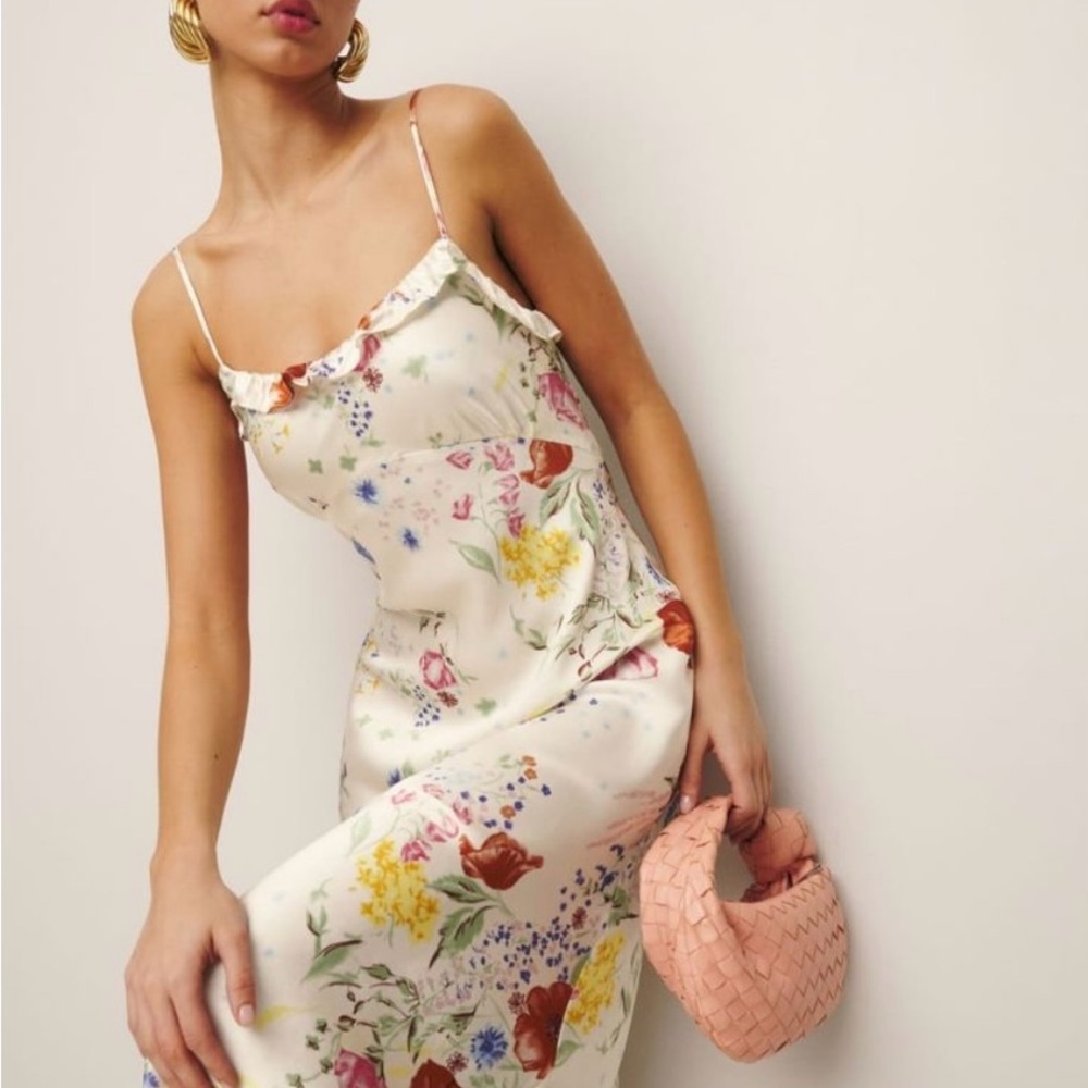 Reformation Aribella Silk Maxi Dress